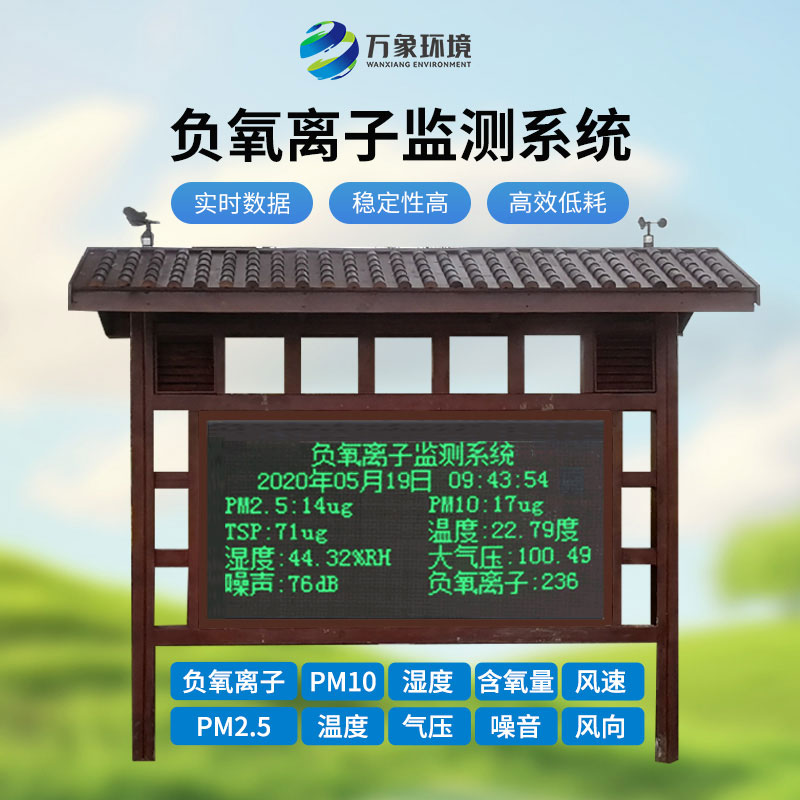 ??負氧離子監測站在公園里既美觀又實用